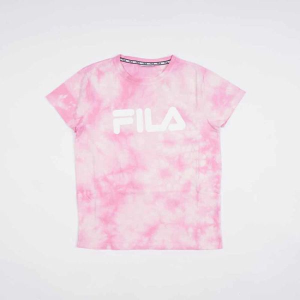 Camisetas Manga Corta Fila Niñas Rosas - Mono Deckle Tie Dye - España 854762HDP